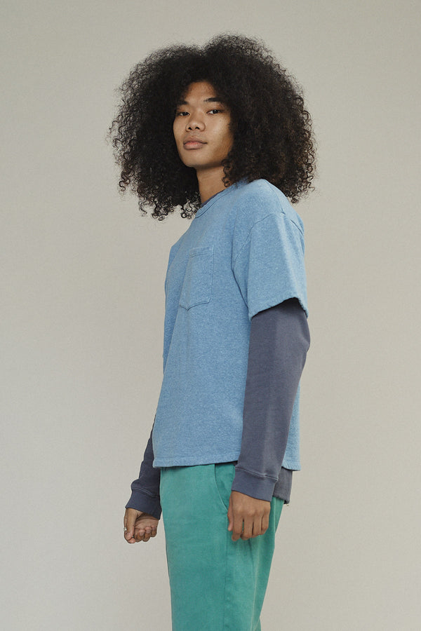 Heathered Baseline Pocket Fleece | Jungmaven Hemp Clothing & Accessories / Color: