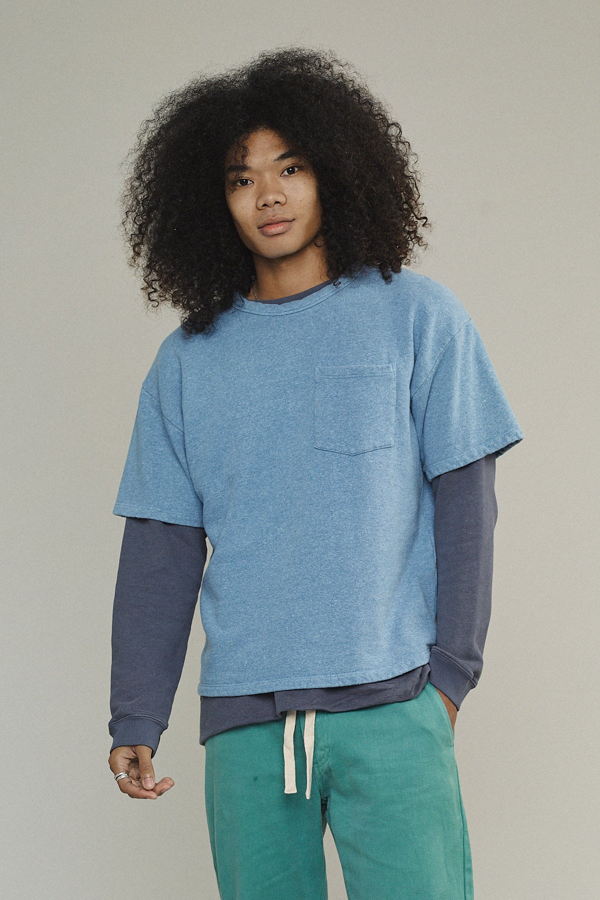 Heathered Baseline Pocket Fleece | Jungmaven Hemp Clothing & Accessories / Color: