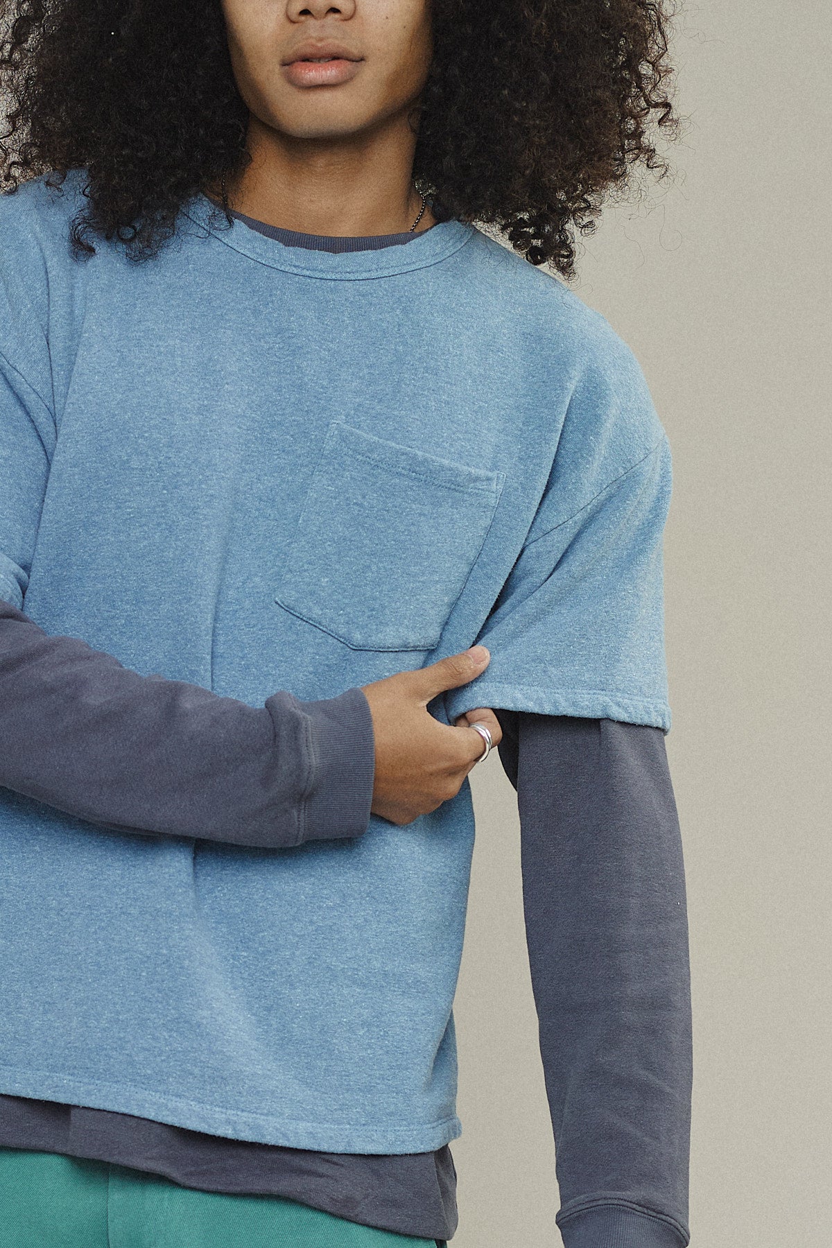 Heathered Baseline Pocket Fleece | Jungmaven Hemp Clothing & Accessories / Color: