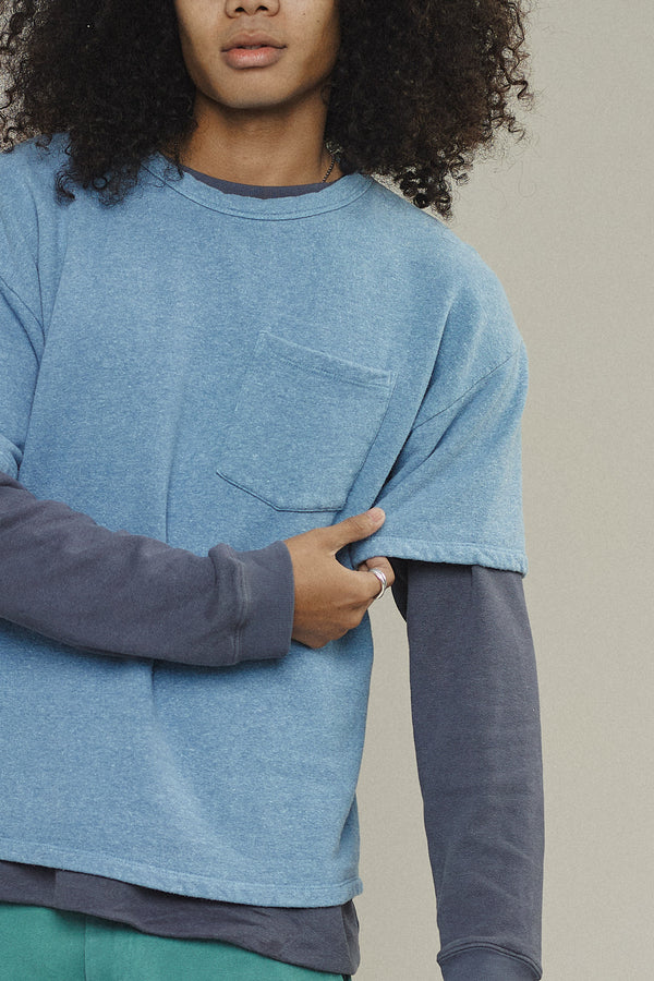 Heathered Baseline Pocket Fleece | Jungmaven Hemp Clothing & Accessories / Color: