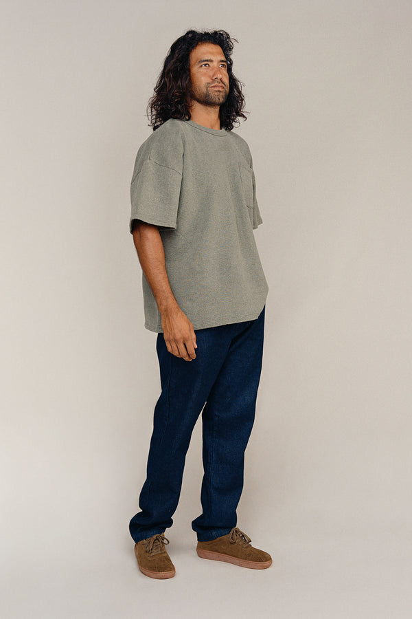 Heathered Baseline Pocket Fleece | Jungmaven Hemp Clothing & Accessories / Color: