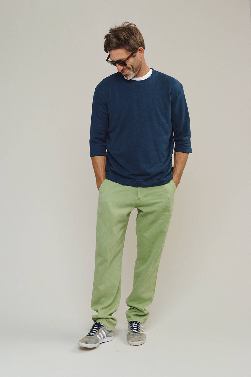 Heathered Duke 3/4 Sleeve Sherpa | Jungmaven Hemp Clothing & Accessories / Color: