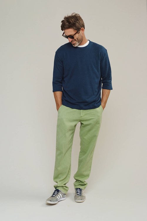 Heathered Duke 3/4 Sleeve Sherpa | Jungmaven Hemp Clothing & Accessories / Color: