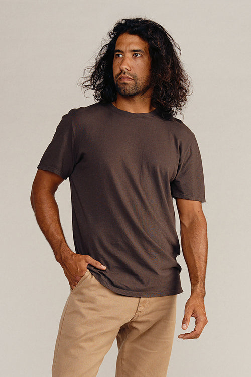 Basic Tee | Jungmaven Hemp Clothing & Accessories / model_desc: Matias is 6’2” wearing XL