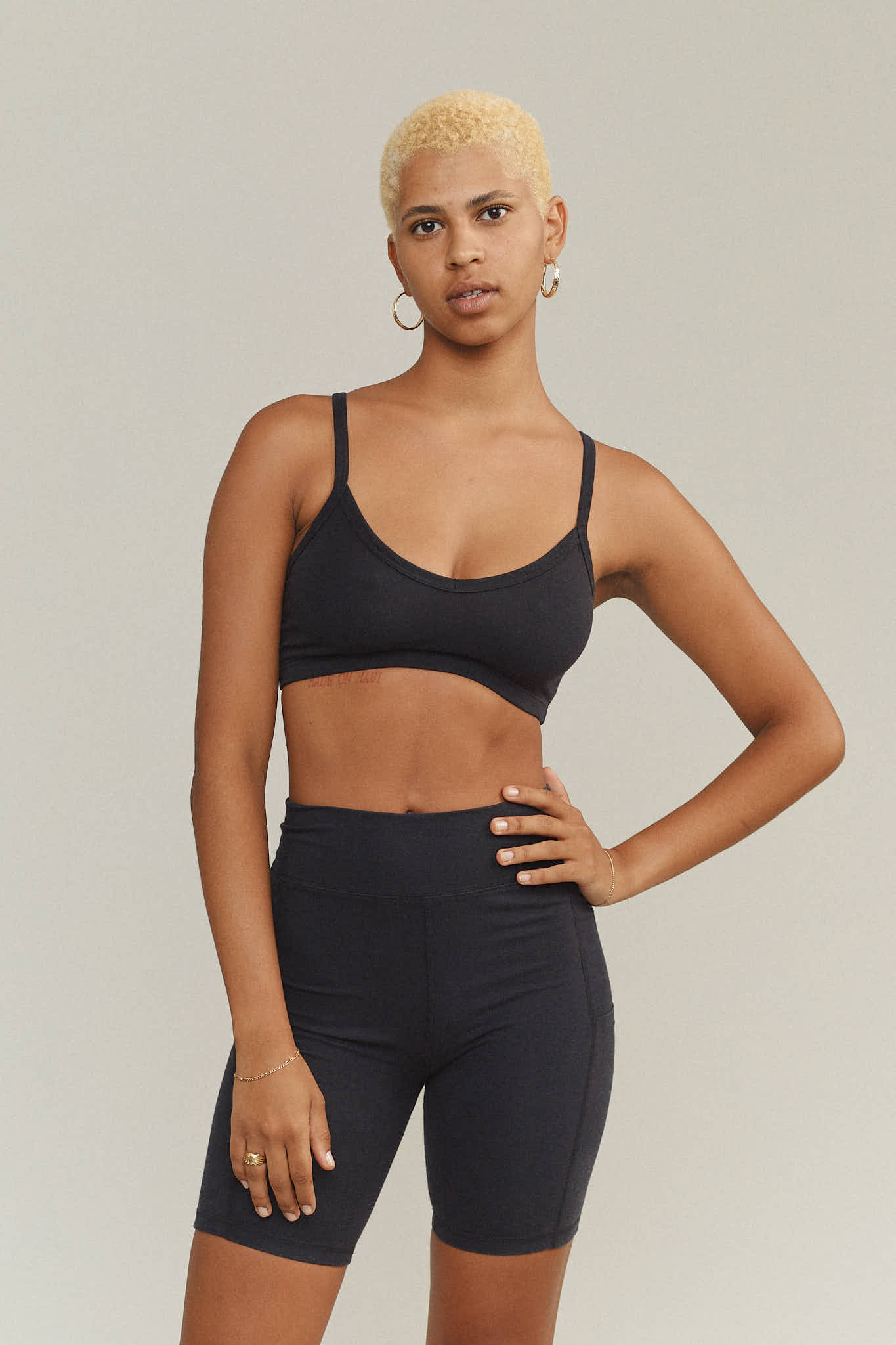 Bralette | Jungmaven Hemp Clothing & Accessories / model_desc: Naya is 5’9” wearing XS