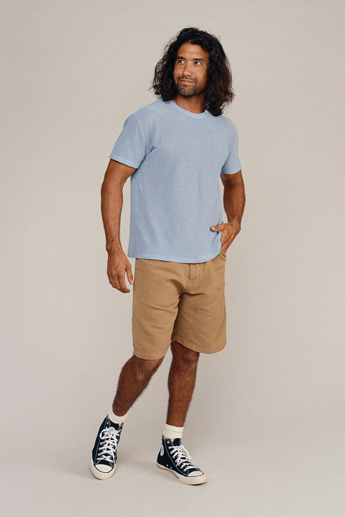 Bodega Short | Jungmaven Hemp Clothing & Accessories / model_desc: Matias is 6’2” wearing L