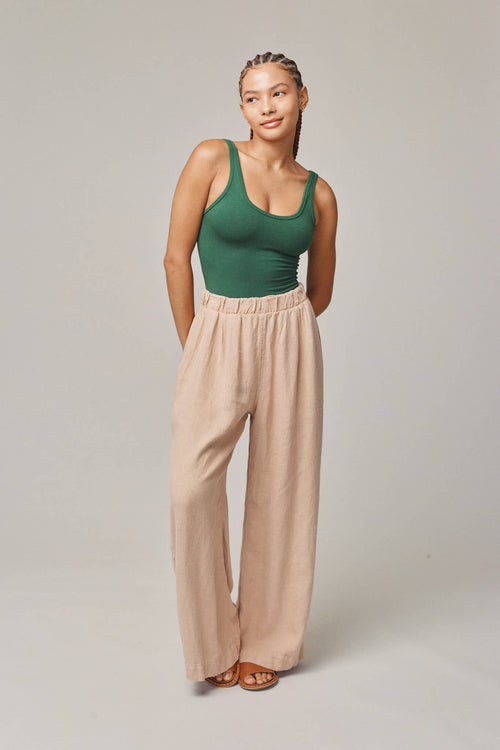 Cambria Pant - Sale Colors | Jungmaven Hemp Clothing & Accessories / model_desc: Lana is 5'5” wearing S