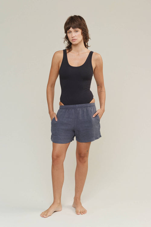 Makena 100% Hemp Short | Jungmaven Hemp Clothing & Accessories / model_desc: Tatchi is  5’9” wearing XS