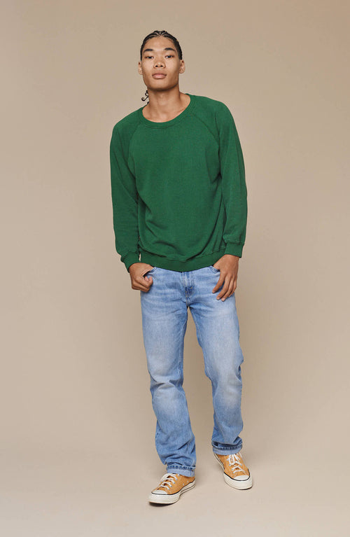 Bonfire Raglan Sweatshirt | Jungmaven Hemp Clothing & Accessories / model_desc: Chaz is 6'2” wearing Size L
