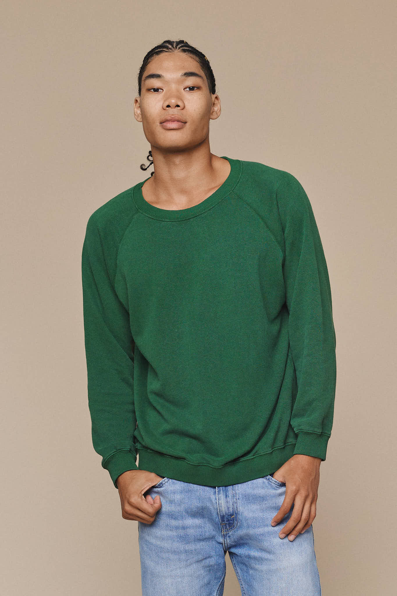 Green sweatshirt best sale