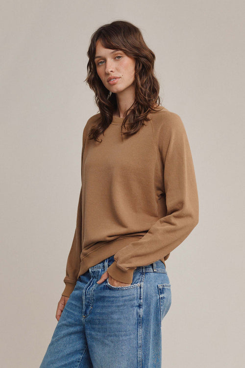 Bonfire Raglan Sweatshirt | Jungmaven Hemp Clothing & Accessories / model_desc: Tatchi is 5'9” wearing Size S