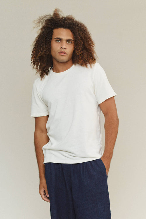 Boulder Tee | Jungmaven Hemp Clothing & Accessories / model_desc: Davon is 6’0” wearing Large