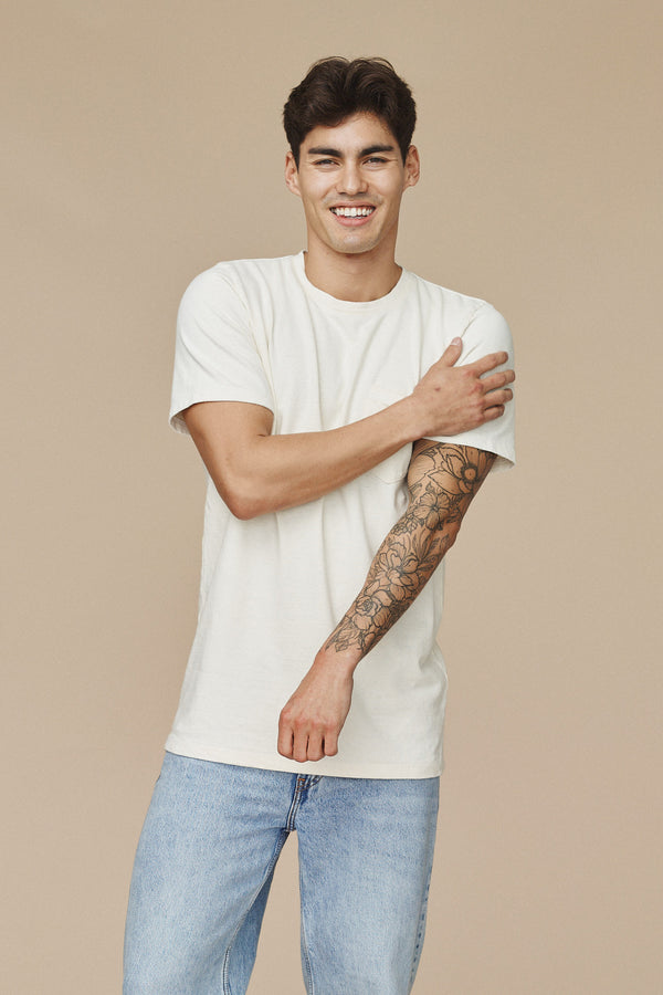 Boulder Pocket Tee | Jungmaven Hemp Clothing & Accessories / model_desc: Henry is 6’0” wearing L