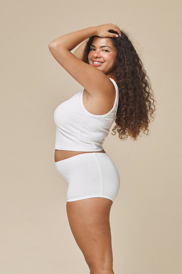 Boy Short | Jungmaven Hemp Clothing & Accessories /model_desc: Nikki is  5’2” wearing M