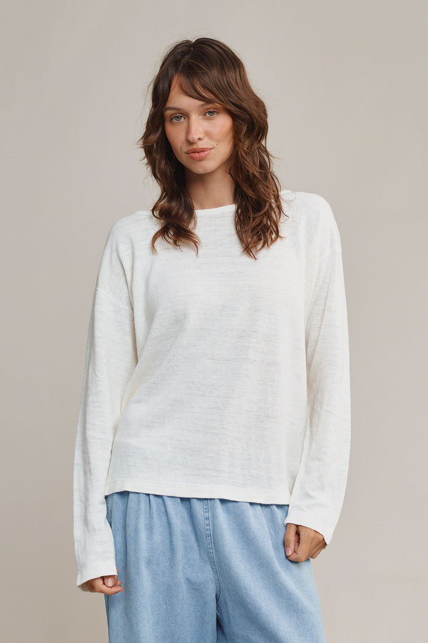 Breton Long Sleeve Tee | Jungmaven Hemp Clothing & Accessories / model_desc: Tatchi is 5’9” wearing S