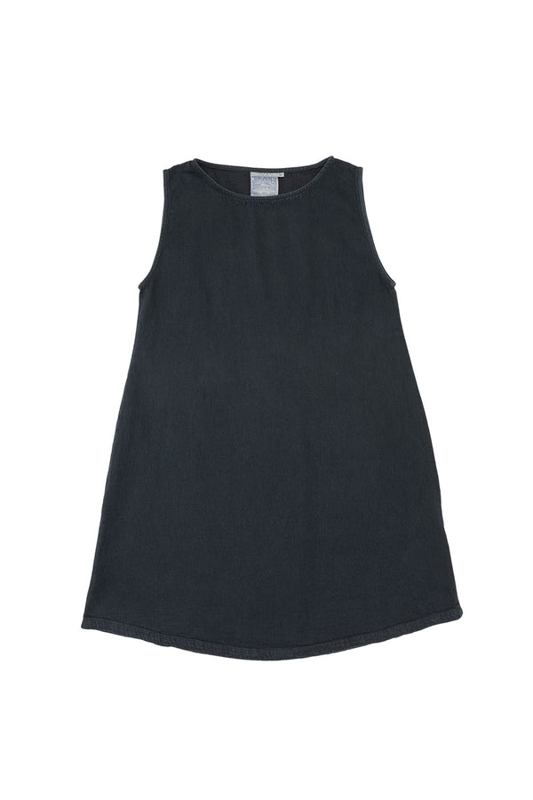 Baez Summer Denim Dress | Jungmaven Hemp Clothing & Accessories / Color: Black Indigo