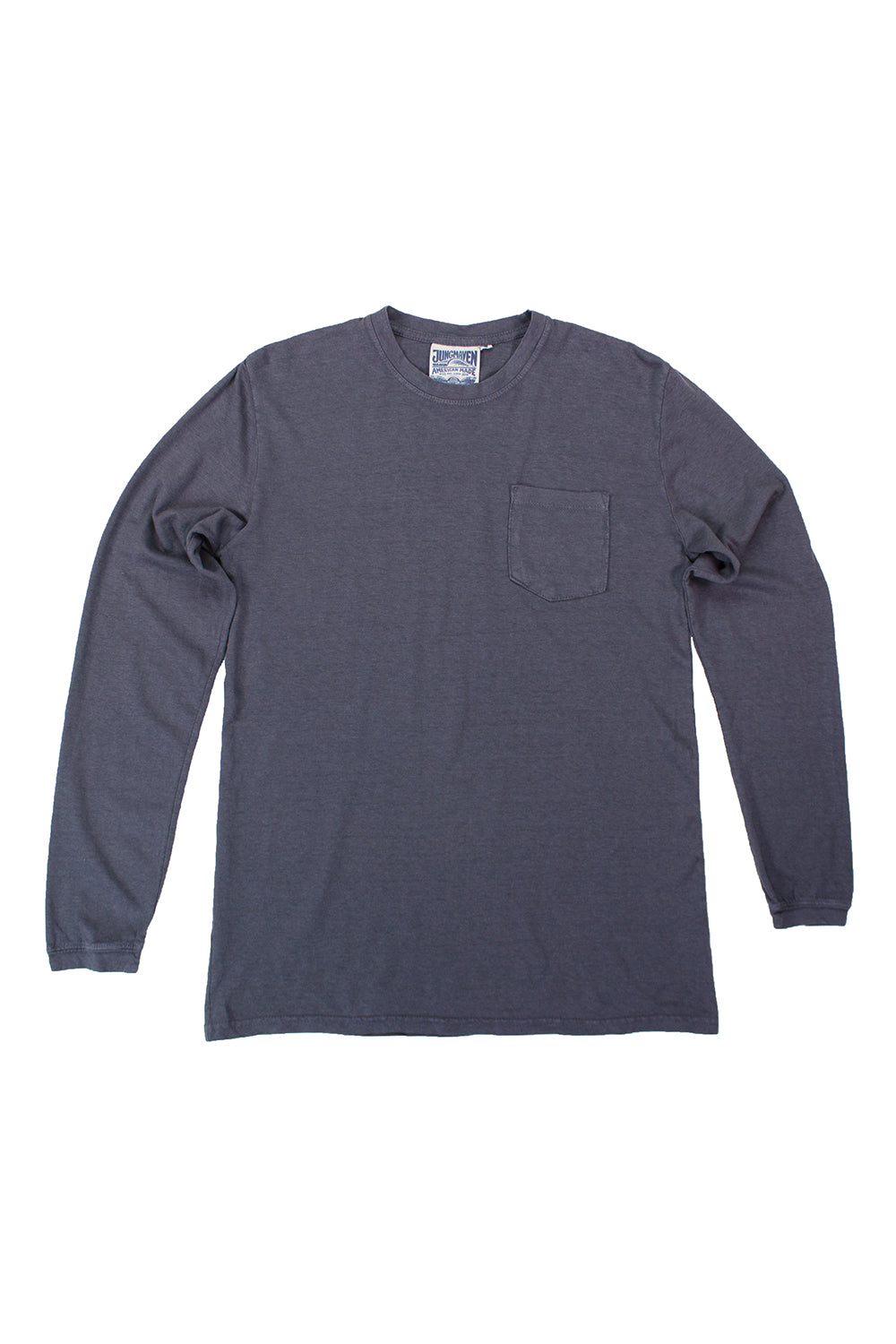 Baja Long Sleeve Pocket Tee | Jungmaven Hemp Clothing & Accessories / Color: Diesel Gray