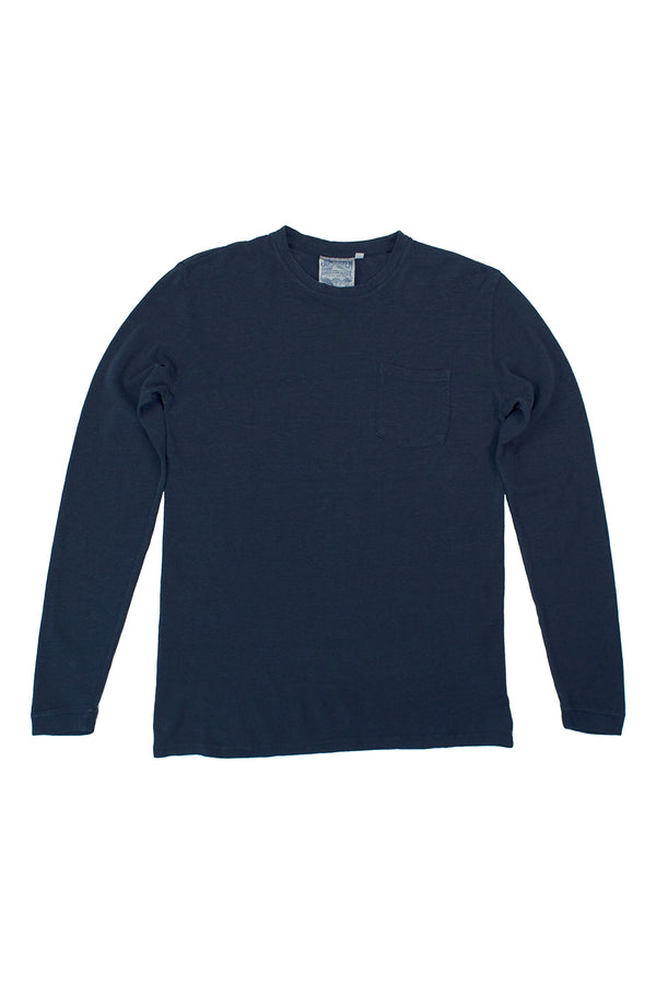 Baja Long Sleeve Pocket Tee | Jungmaven Hemp Clothing & Accessories / Color: Navy
