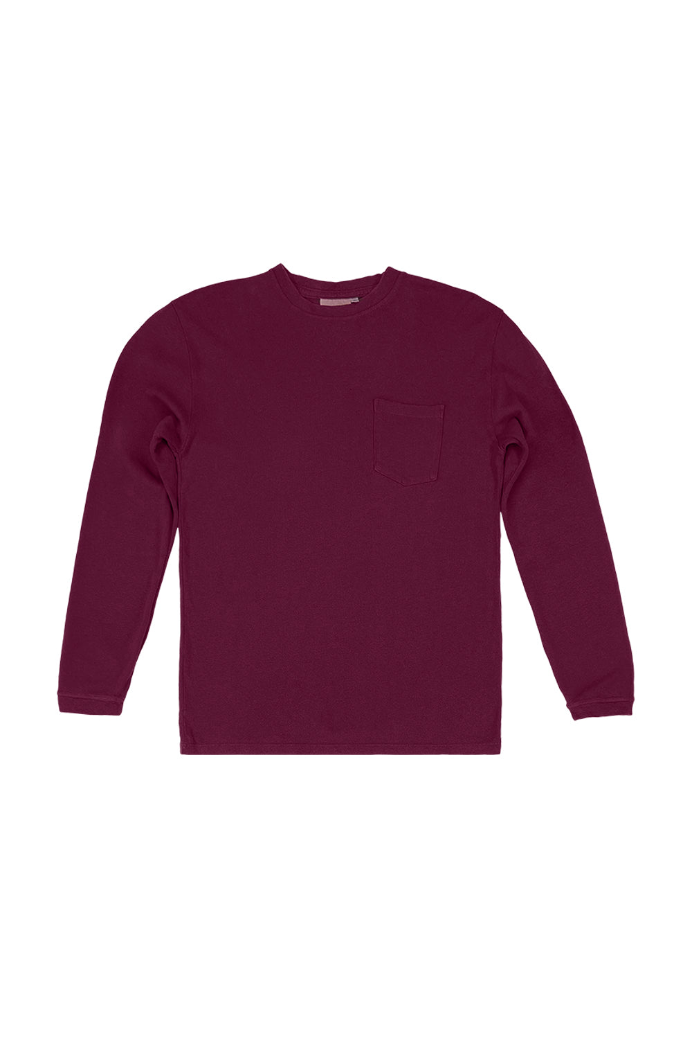 Baja Long Sleeve Pocket Tee | Jungmaven Hemp Clothing & Accessories / Color: Burgundy
