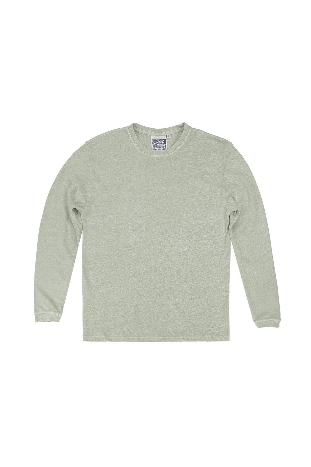 Heathered Baja Long Sleeve Tee | Jungmaven Hemp Clothing & Accessories / Color: Agave Green