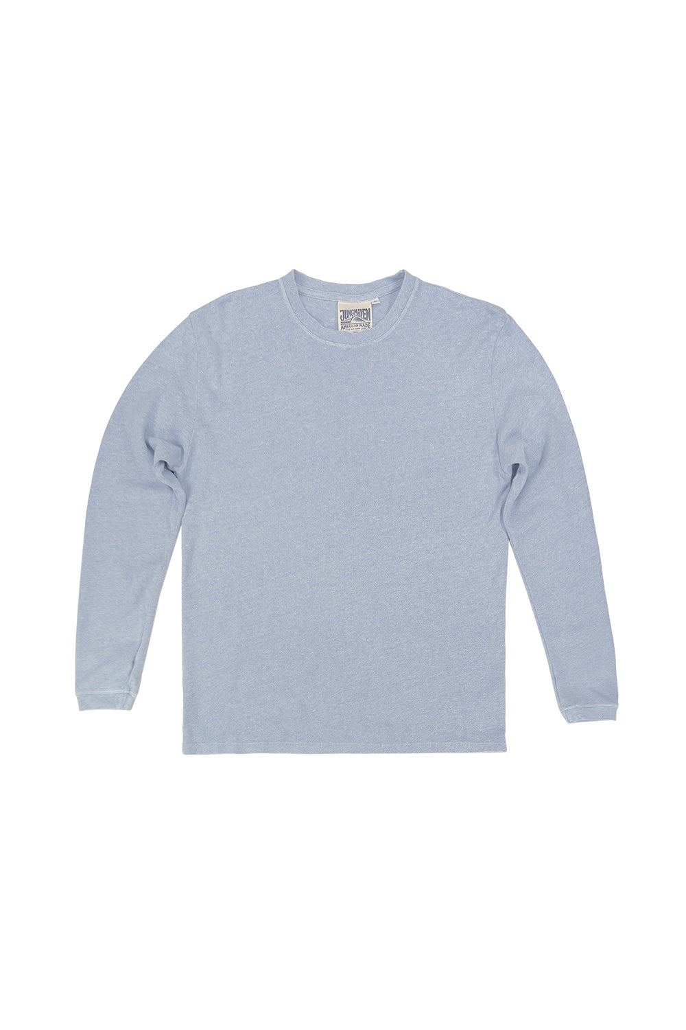 Heathered Baja Long Sleeve Tee | Jungmaven Hemp Clothing & Accessories / Color: Coastal Blue