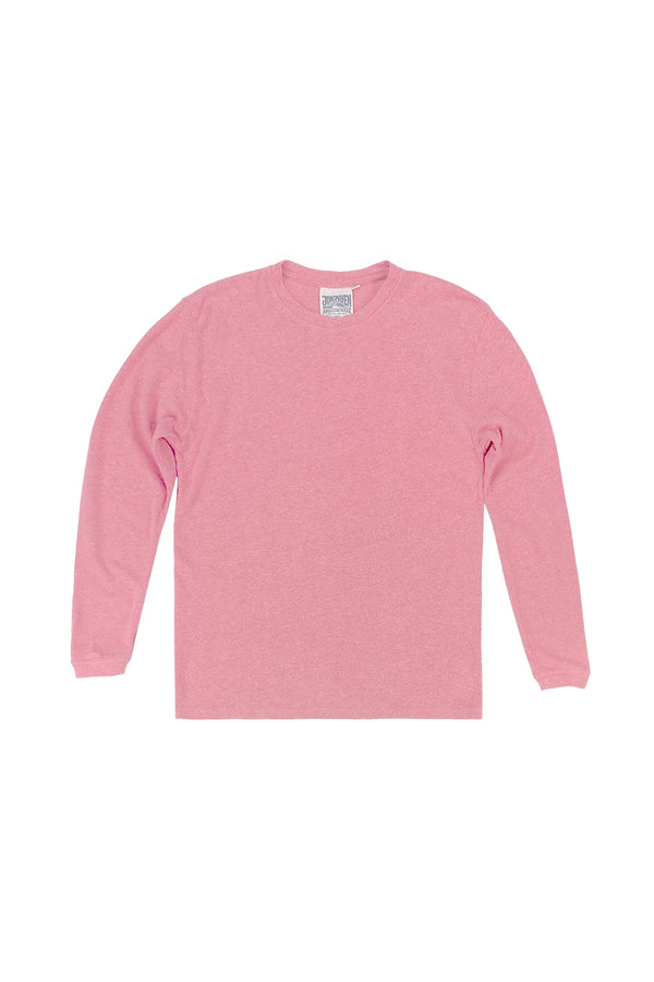 Heathered Baja Long Sleeve Tee | Jungmaven Hemp Clothing & Accessories / Color: Sunset Coral