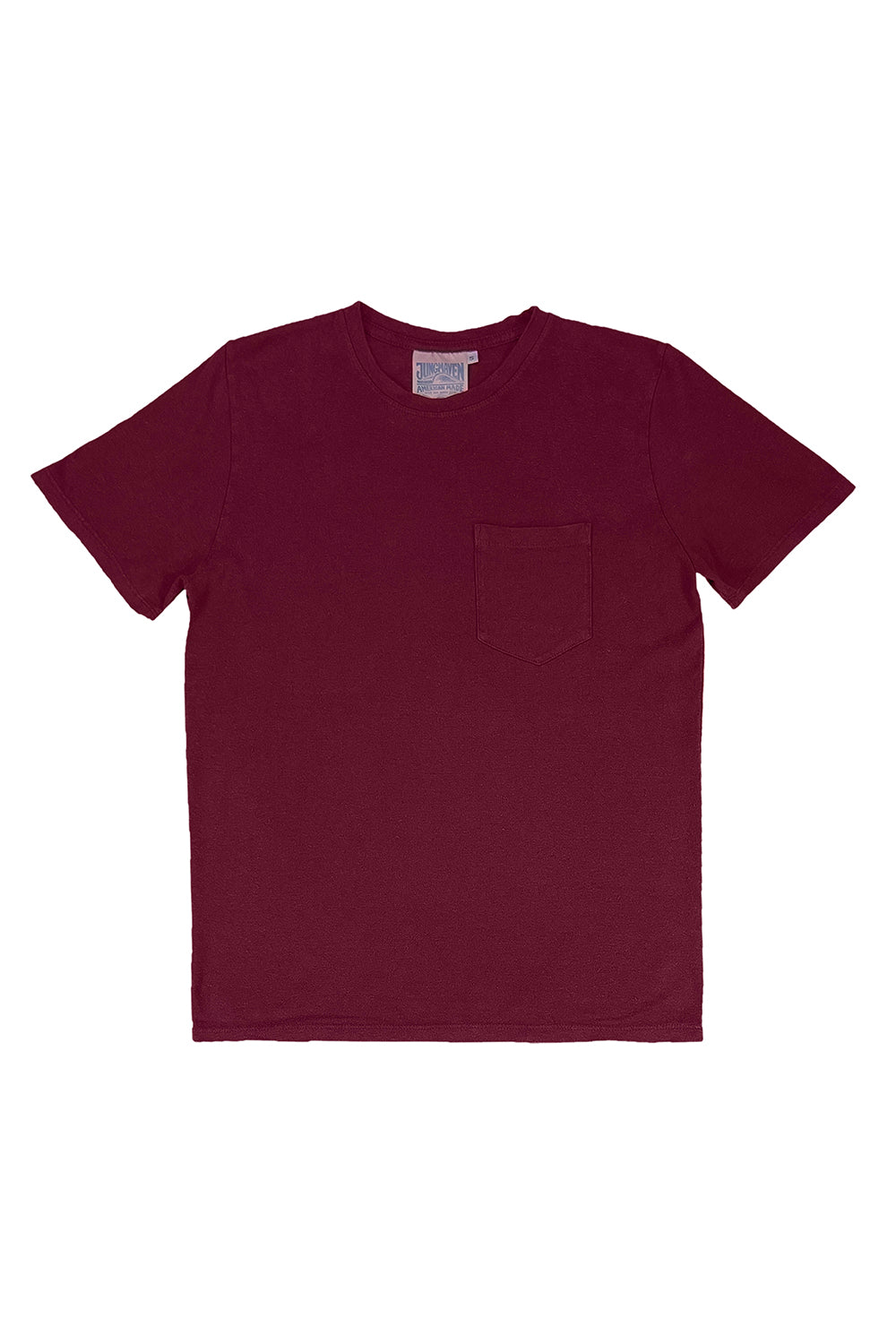 Baja Pocket Tee - Sale Colors | Jungmaven Hemp Clothing & Accessories / Color: Burgundy