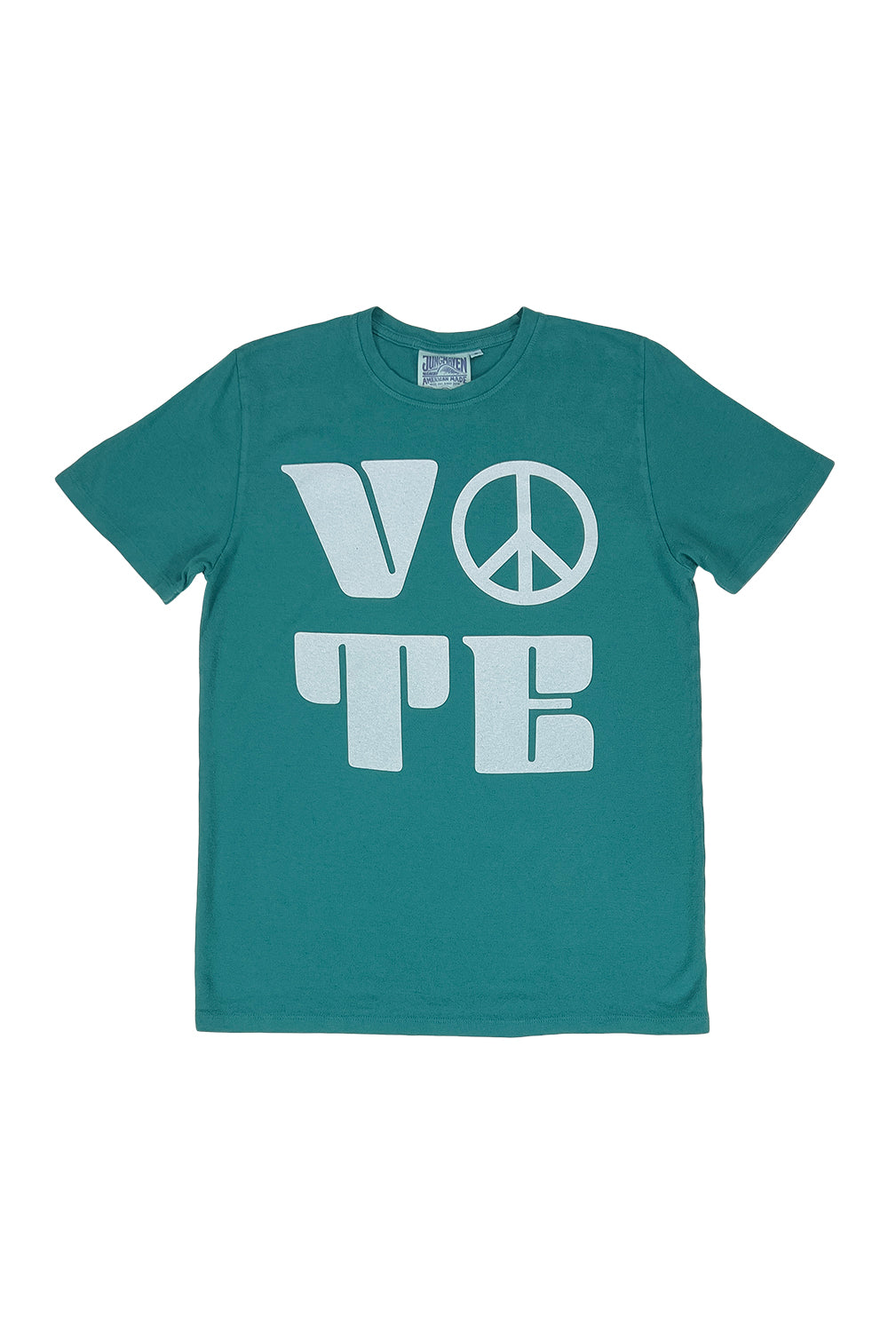 Vote Peace Baja Tee | Jungmaven Hemp Clothing & Accessories / Color:Jade Green