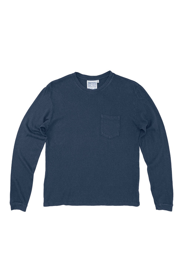 Baja Long Sleeve Pocket Tee | Jungmaven Hemp Clothing & Accessories / Color: Deep Indigo