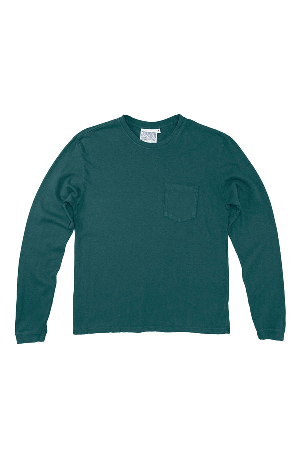 Baja Long Sleeve Pocket Tee | Jungmaven Hemp Clothing & Accessories / Color: Deep Teal