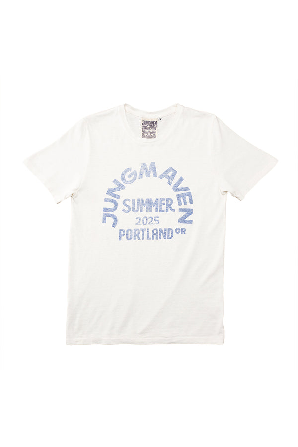 Pop Up Shop Baja Tee | Jungmaven Hemp Clothing & Accessories / Color: Washed White