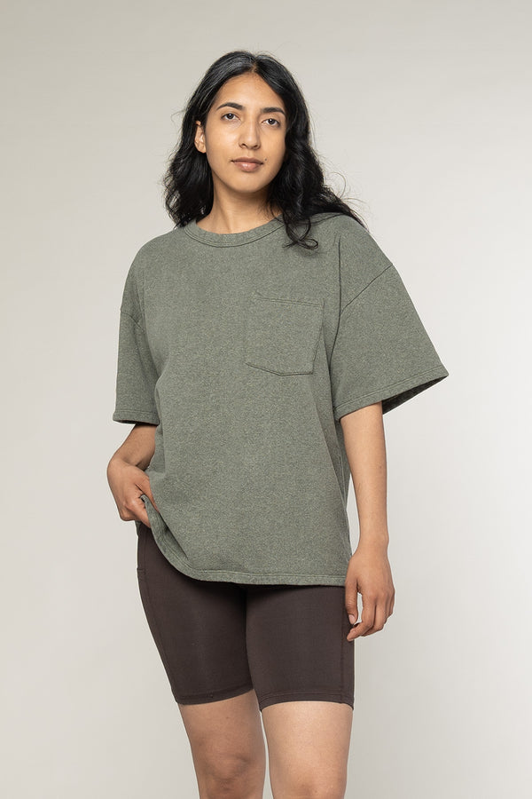 Heathered Baseline Pocket Fleece | Jungmaven Hemp Clothing & Accessories / Color: