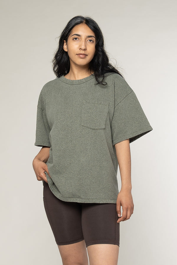 Heathered Baseline Pocket Fleece | Jungmaven Hemp Clothing & Accessories / Color: