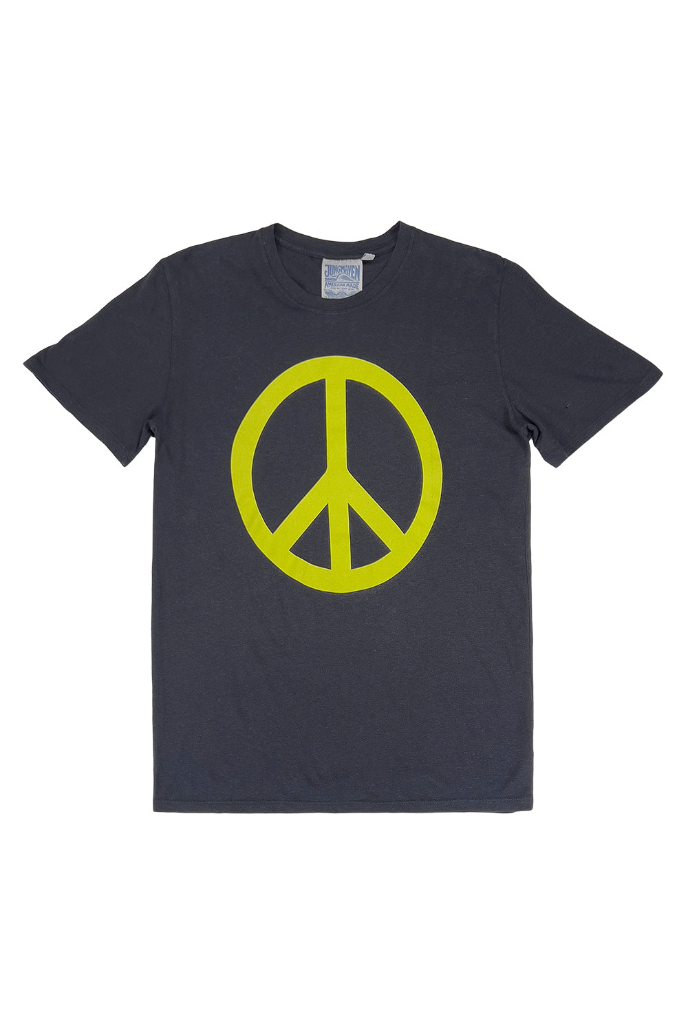 Peace Tee | Jungmaven Hemp Clothing & Accessories / Color: Limelight on Black