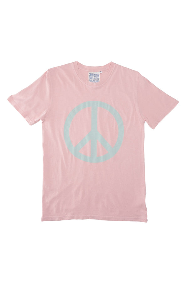 Peace Tee | Jungmaven Hemp Clothing & Accessories / Color: Oasis Blue on Rose Water