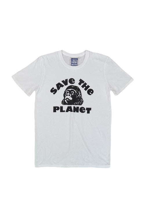 Save the Planet Basic Tee | Jungmaven Hemp Clothing & Accessories / Color: Washed White