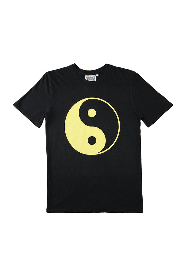 Yin Yang Basic Tee | Jungmaven Hemp Clothing & Accessories / Color: Limelight on Black