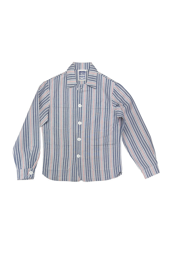 Beach  Jacket | Jungmaven Hemp Clothing & Accessories Color: Red/White/Blue Stripe