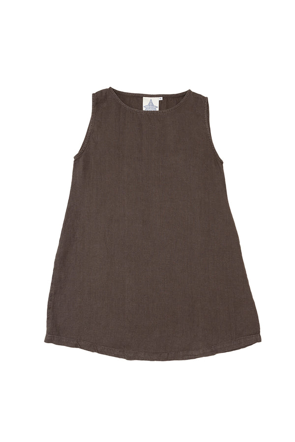 Baez 100% Hemp Dress | Jungmaven Hemp Clothing & Accessories / Color: Coffee Bean