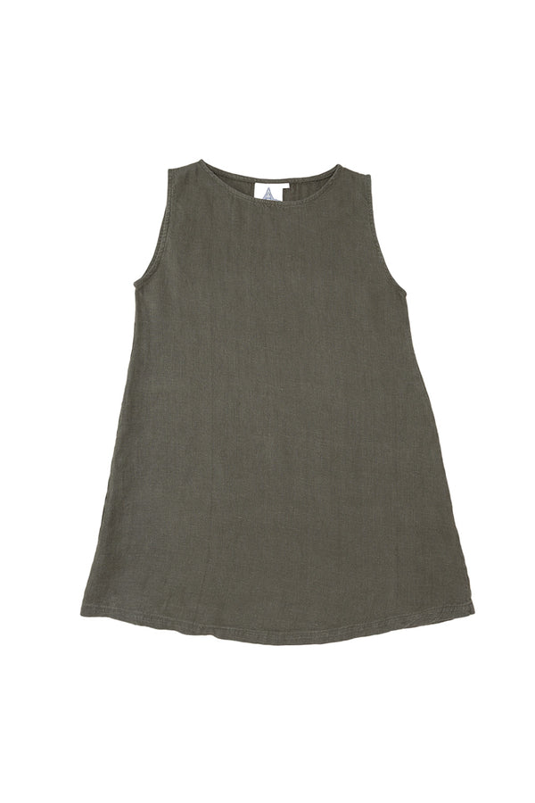 Baez 100% Hemp Dress | Jungmaven Hemp Clothing & Accessories / Color: Olive Green