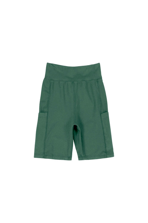 Bike Short with Pockets - Sale Colors | Jungmaven Hemp Clothing & Accessories / Color: Hunter Green