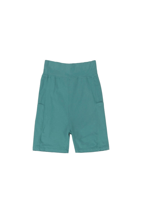 Bike Short with Pockets - Sale Colors | Jungmaven Hemp Clothing & Accessories / Color: Teal