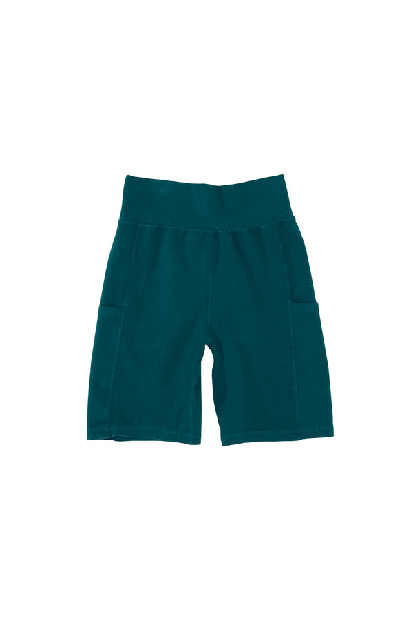 Bike Short with Pockets | Jungmaven Hemp Clothing & Accessories / Color: Deep Teal
