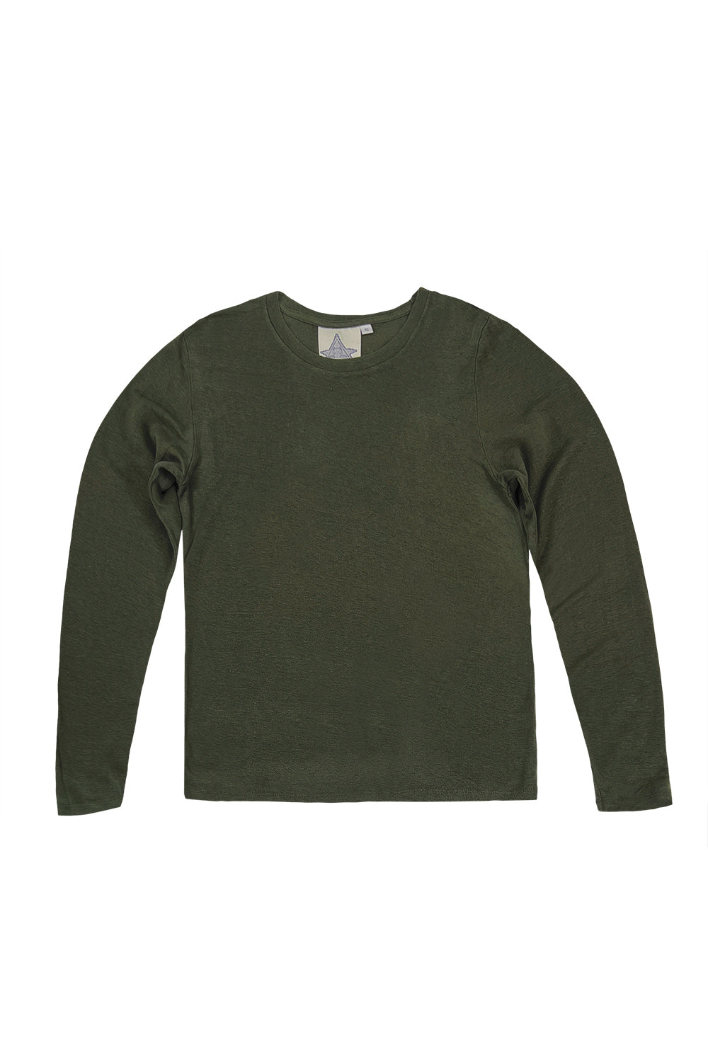 Bishop 100% Hemp Long Sleeve Tee | Jungmaven Hemp Clothing & Accessories / Color: Olive Green