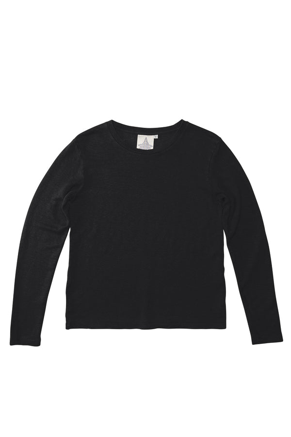 Bishop 100% Hemp Long Sleeve Tee | 10oz | Jungmaven Hemp Clothing & Accessories / Color: Black