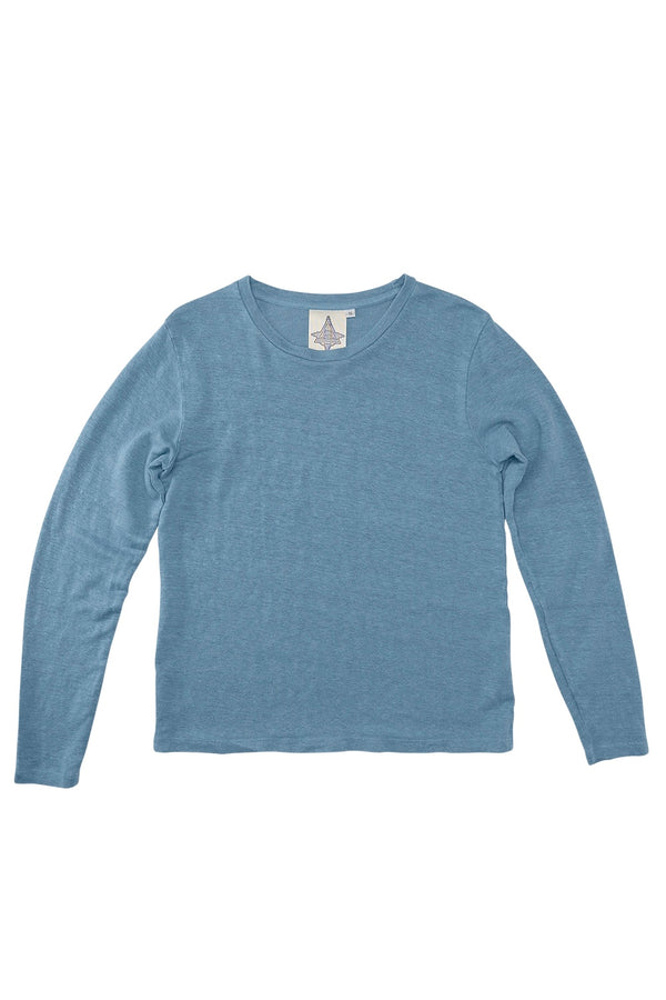 Bishop 100% Hemp Long Sleeve Tee | 10oz | Jungmaven Hemp Clothing & Accessories / Color: Blue Heaven