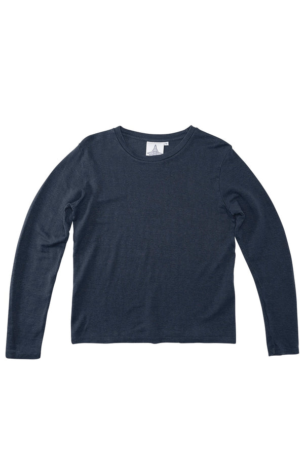 Bishop 100% Hemp Long Sleeve Tee | 10oz | Jungmaven Hemp Clothing & Accessories / Color: Navy