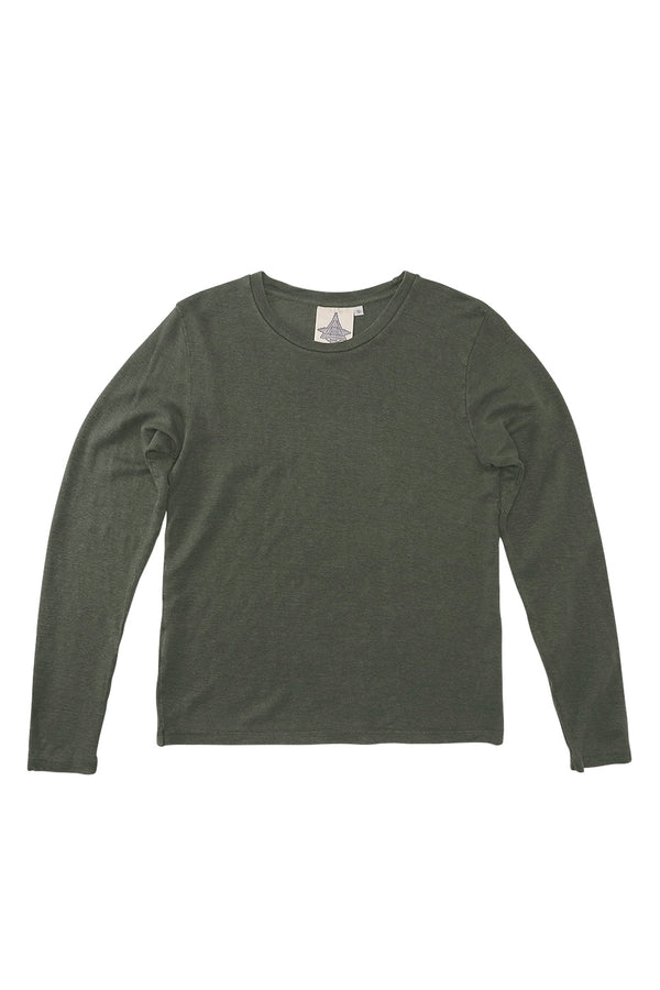Bishop 100% Hemp Long Sleeve Tee | 10oz | Jungmaven Hemp Clothing & Accessories / Color: Olive Green