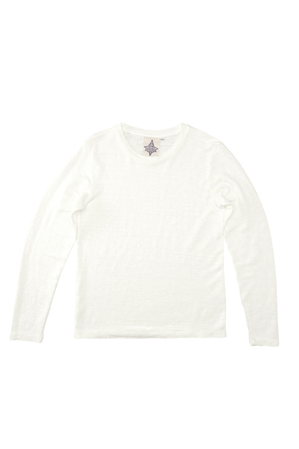 Bishop 100% Hemp Long Sleeve Tee | 10oz | Jungmaven Hemp Clothing & Accessories / Color: Washed White