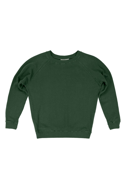 Bonfire Raglan Sweatshirt - Sale Colors | Jungmaven Hemp Clothing & Accessories / Color: Hunter Green